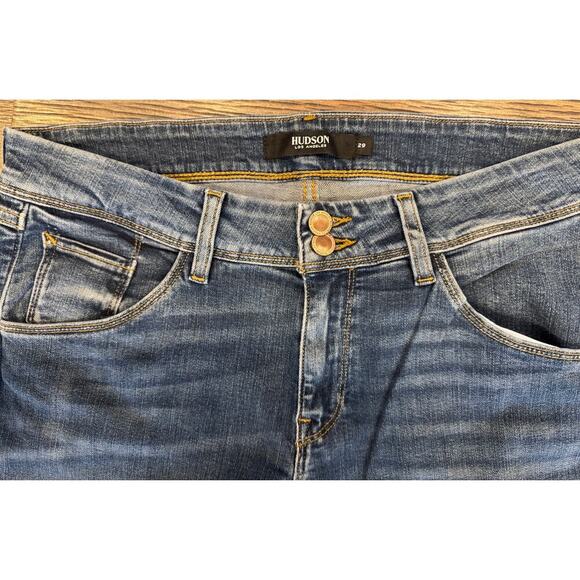 Hudson Jeans Collin Skinny Non-Distressed Mid-Rise Button Flap back pockets, 29 - Picture 7 of 8